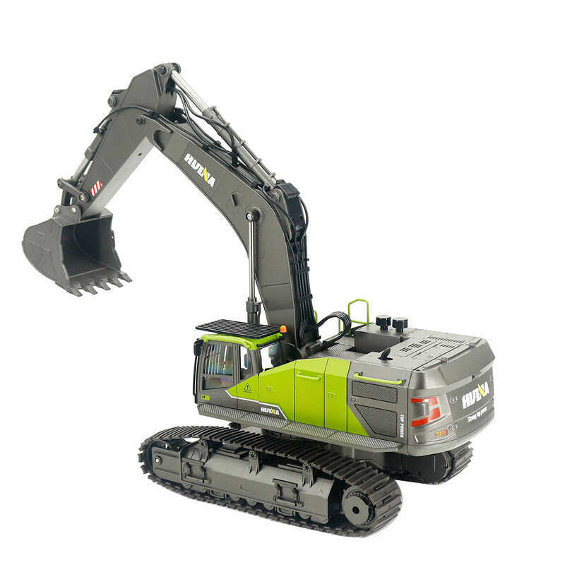 HUINA HUINA HUINA 22 Channel Alloy รีโมทคอนโทรลวิศวกรรมยานพาหนะจําลอง 1593 Excavator ของเล่นไฟฟ้า