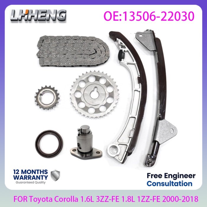 Engine Timing Chain Kit OEM 13506-22030 For Toyota Corolla 1.6L 1.8L 1.6 1.8 L T 1ZZ-FE 3ZZ-FE Engi