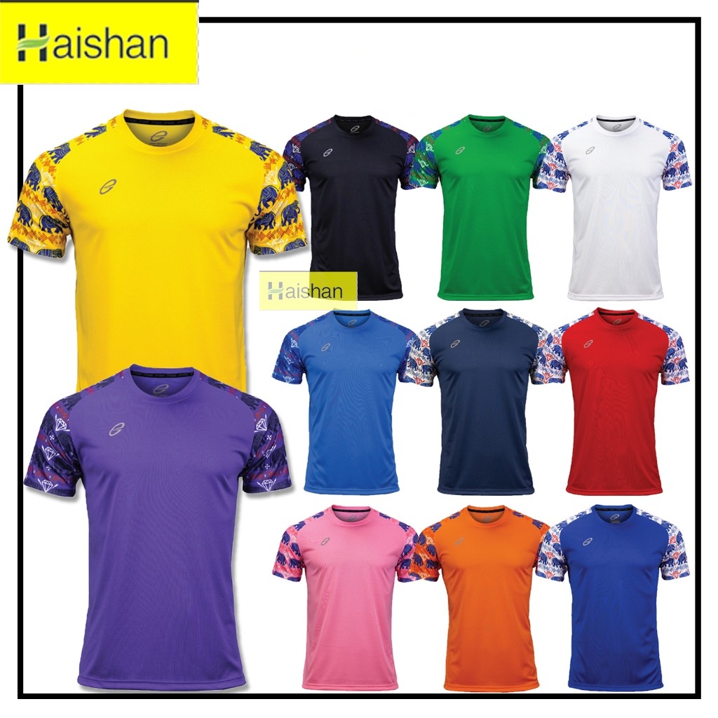 [EG1019] เสื้อคอกลมพิมพ์ลาย เนื้อผ้าไมโครทีคูล ระบายอากาศได้ดี ใหญ่สุดถึง 6L