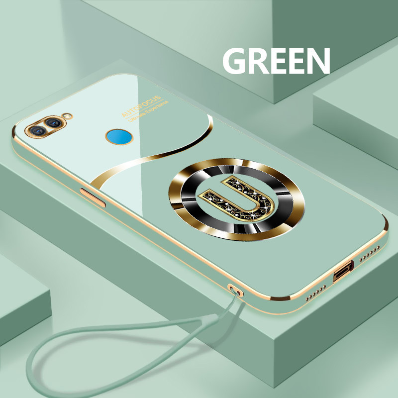 Custom Letter U Softcase สําหรับ OPPO A7 A7n A7x A8 ปลอกทนต่อการตก