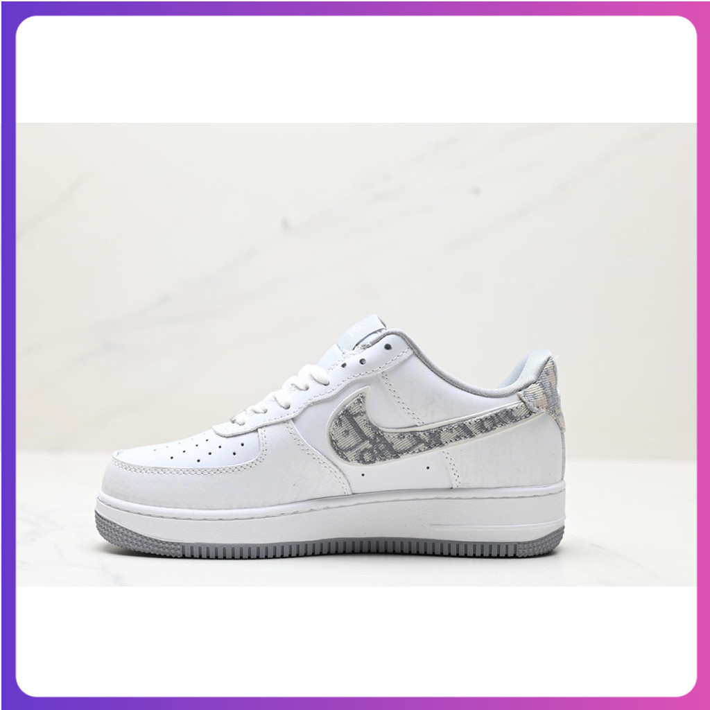 [การประกันคุณภาพ] N & K Air Force 1 Low Air Force No. 1 Low-Top All-Match Casual รองเท้าผ้าใบ 8YWE f