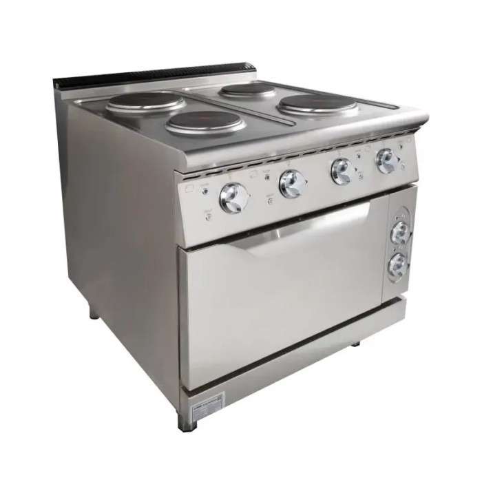 GRACE Commercial Cookware 4 Plate Electric Range Oven Efficient Electric Cooking Stove