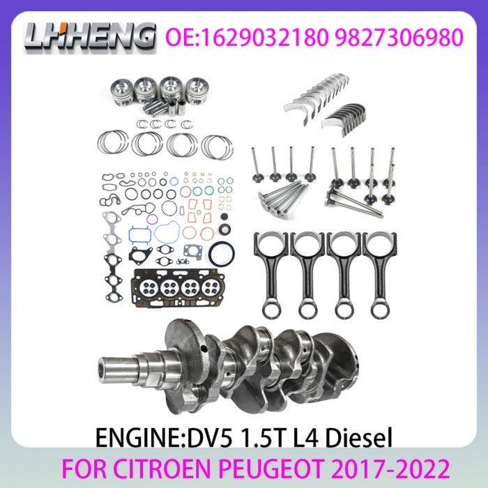 Engine Overhaul Kit For CITROEN C3 C4 C5 PEUGEOT 2008 208 3008 301 308 508 1.5L 1.5 L T L4 Diesel 2
