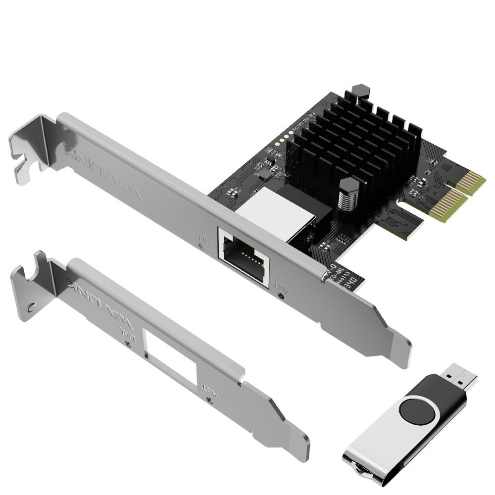 1G/2.5G/5G/10G Base-T PCIe การ์ดเครือข่าย, 1000/10Mbps PCI Express Ethernet Adapter RTL8111H, 1G NIC