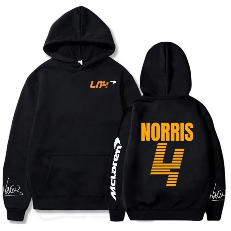 Mclaren F1 Hoodie Lando Norris 4 Letter Print Mens Cloth Ing