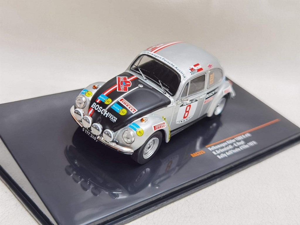 IXO 1/43 VW KAFER 1302 S  #8 1973 Volkswagen Beetle Racing Model Out of Print Model