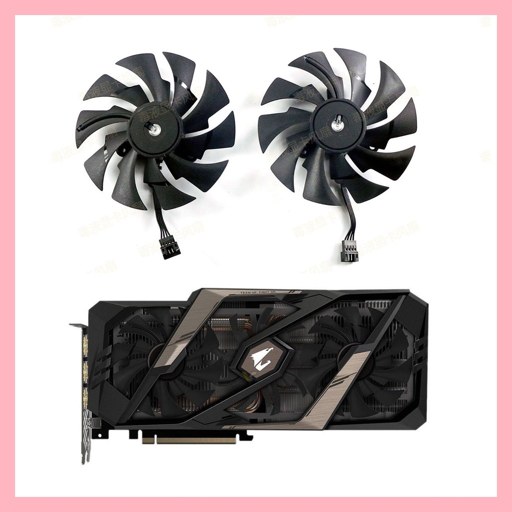 GIGABYTE Gigabyte 2060s 2070s 2070s 2080s 2080ti AORUS พัดลมการ์ดกราฟิก