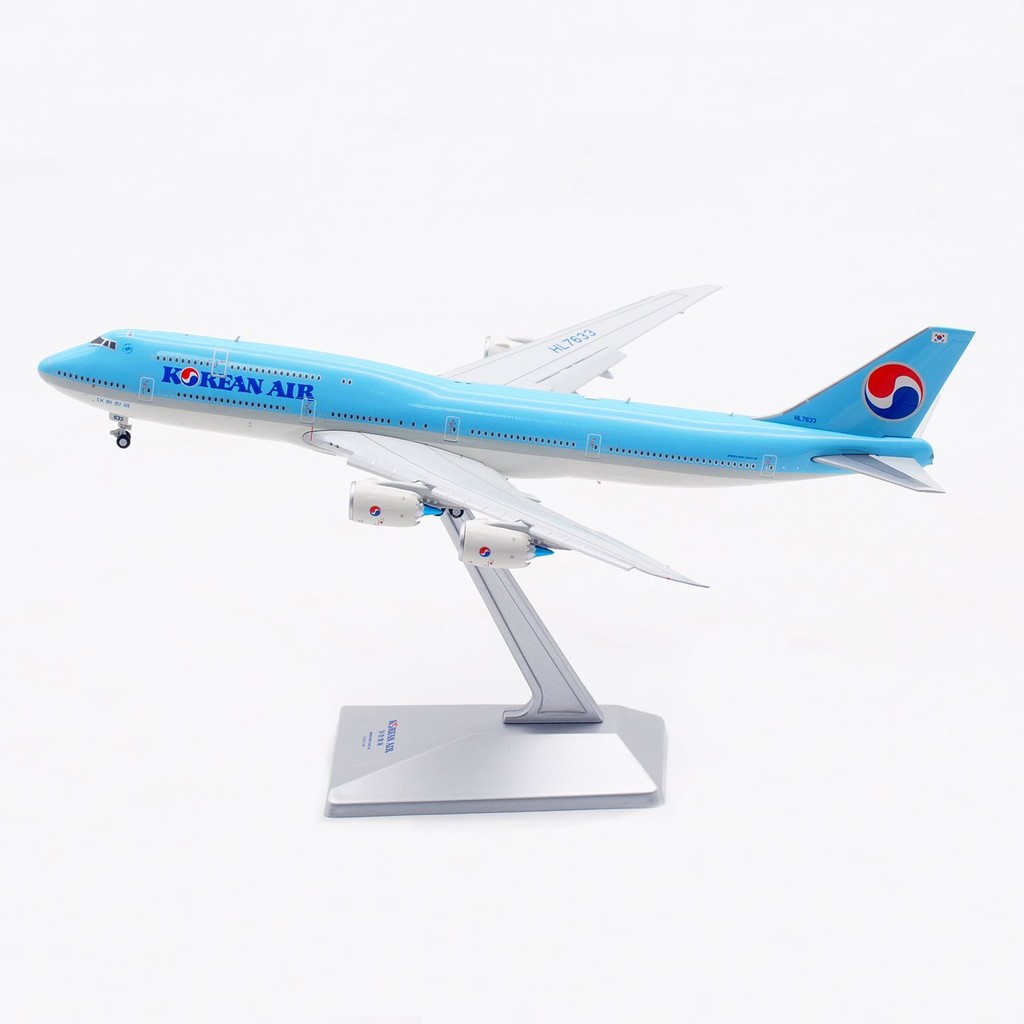 HX Models 1: 400 Korean Airlines Boeing B747-8I HL7633 โมเดลเครื่องบินรุ่นปก