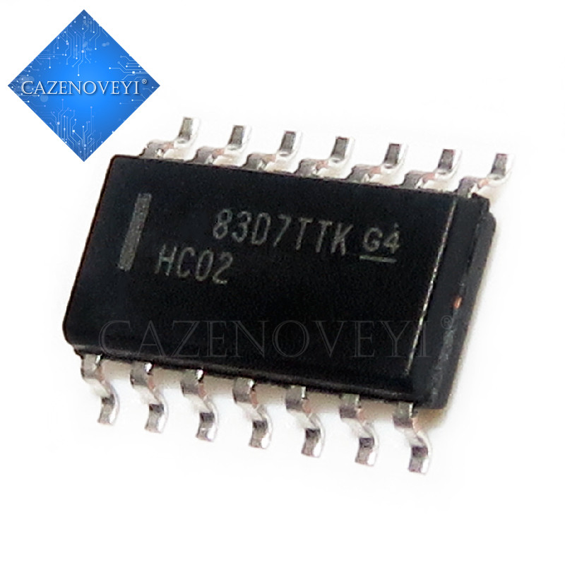 10 ชิ้น 74HC02D 74HC02 SOP14 SOP SN74HC02DR SN72HC02 SMD ชิปใหม่