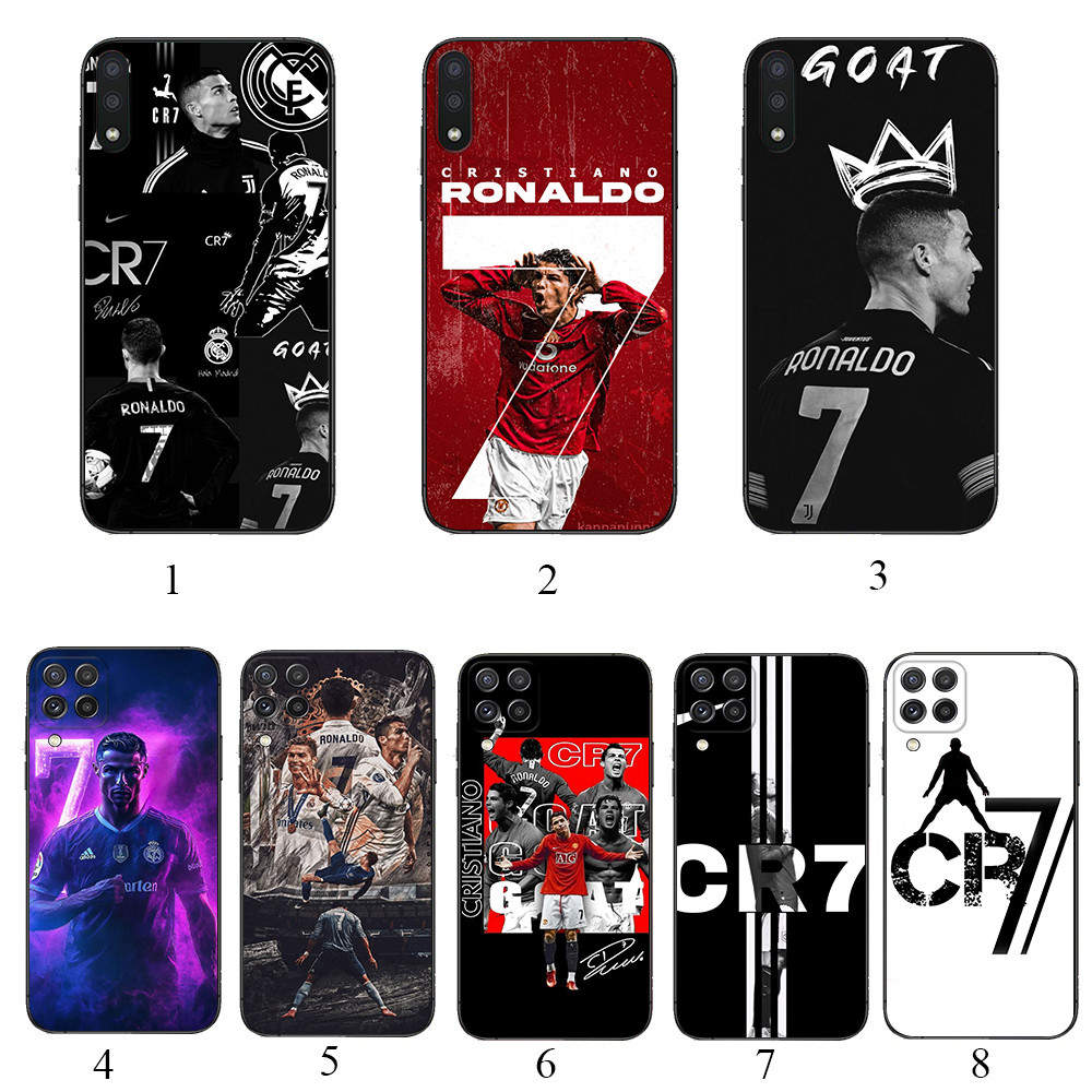 Huawei Y5P Y6P Y8P Y7A Y9A Y8S Y9S Y6 Y7 Y9 Prime 2019 W11 cr7 เคสโทรศัพท์สีดํานุ่ม