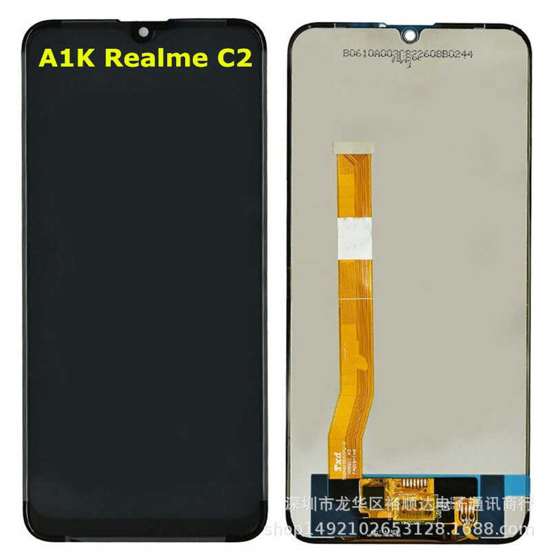 เหมาะสําหรับชุดหน้าจอ A1K จอแสดงผล a1k Realme C2 โทรศัพท์มือถือ LCD หน้าจอภายนอกภายใน LCD