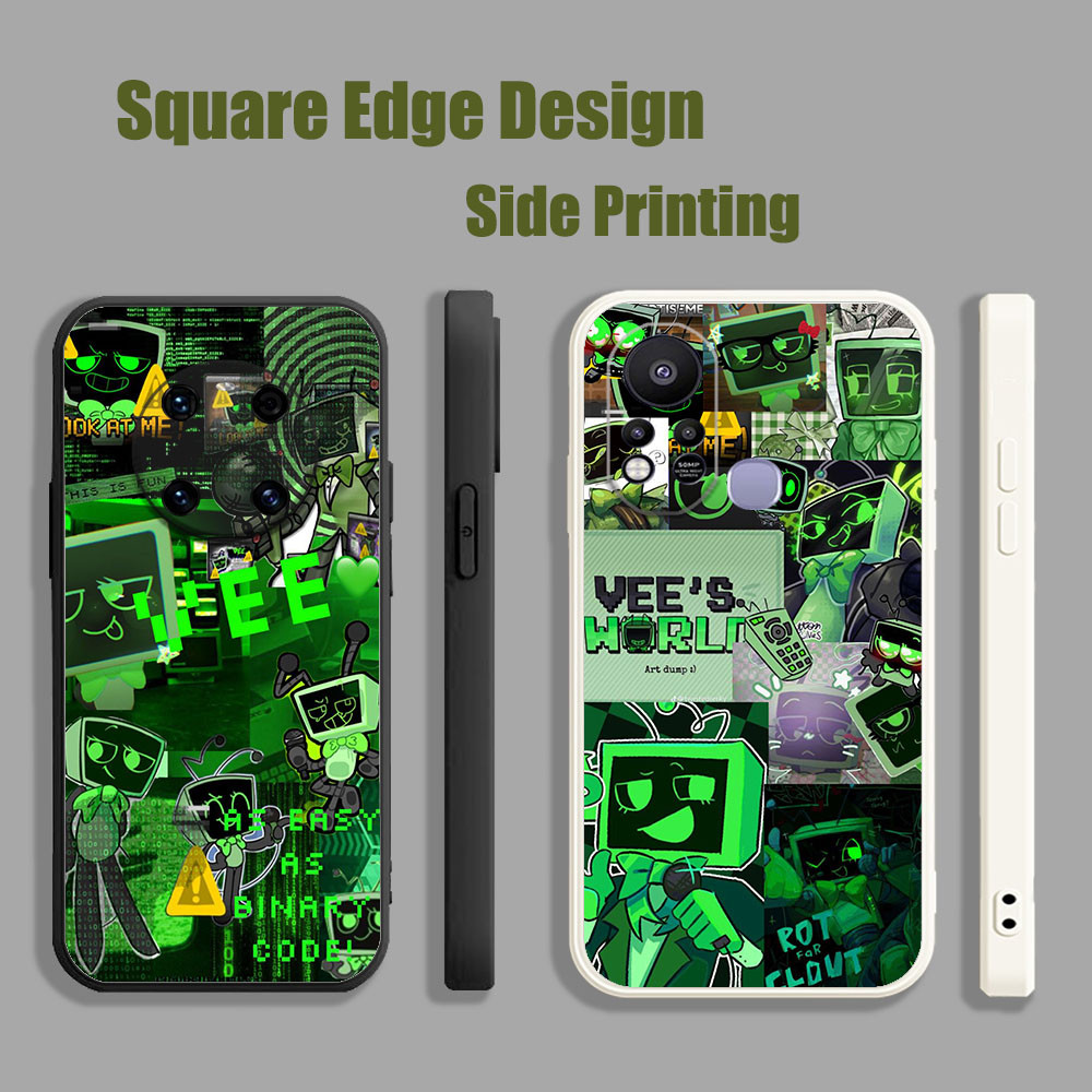 ปลอกสําหรับ Tecno Spark 5 6 Air Go 6 Go Vee Dandys World Plus น่ารัก Vee HFV05 เคสโทรศัพท์ขอบสี่เหลี