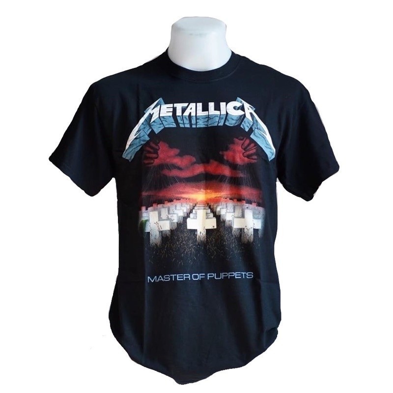 เสื้อวง METALLICA ลิขสิทธิ์แท้100% ลาย MASTER OF PUPPETS TRACKS (มีสกรีนหลัง) S-5XL