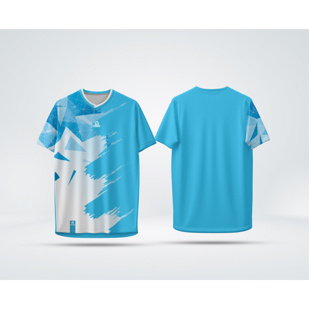 【คุณสามารถเพิ่มชื่อและหมายเลขได้】เสื้อกีฬาพิมพ์ลาย ชิ้นหน้า คอวี ENG.08 ผ้าไมโคร ใส่ได้ทุกเพศ