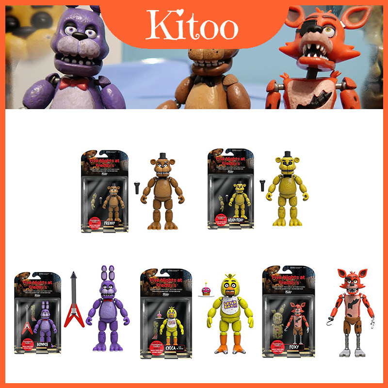 Collectible Fnaf Funko Five Nights At Freddys Articulated Action Golden Freddy Figure