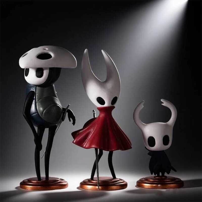 C 3Pcs Set Game Hollow Knight Anime Figure Hollow Knight PVC Action Figure Collectible Model Toy Ki
