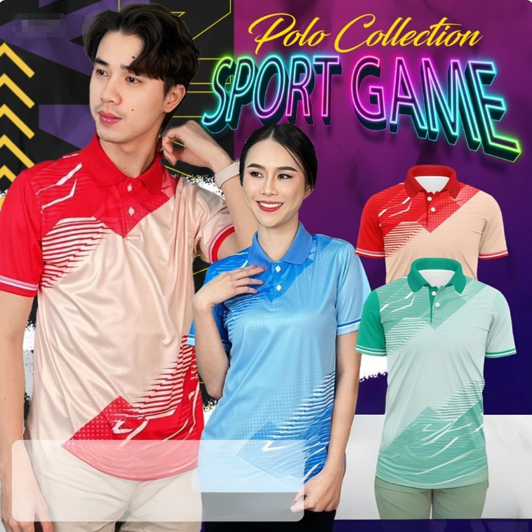 MAWIN เสื้อโปโล SPORT GAME ใส่ได้ทั้งผู้ชายและผู้หญิง