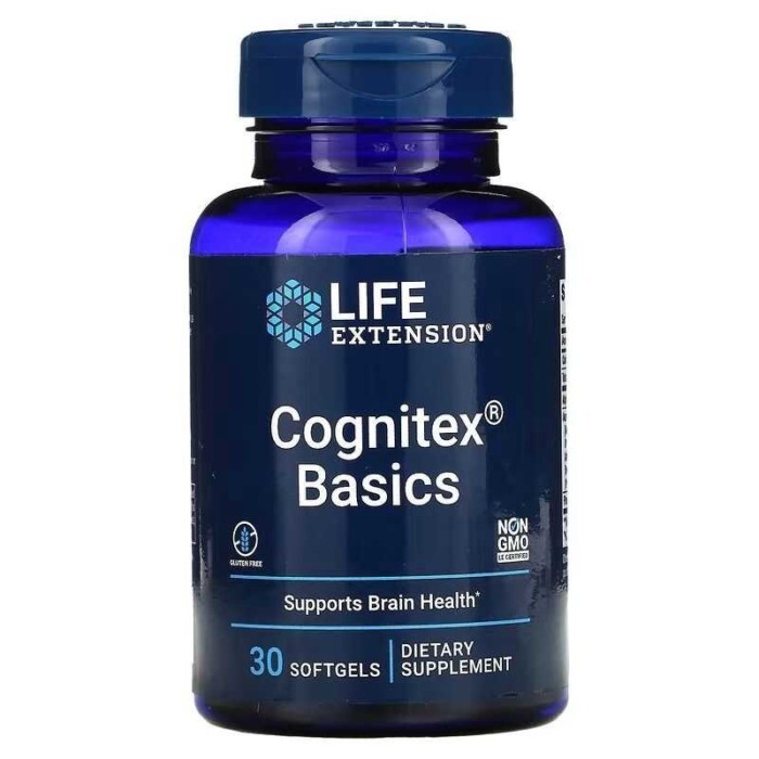 Cognitex Basics With Alpha GPC Phosphatidylserine & Blueberry Extract, 30 Softgels 95