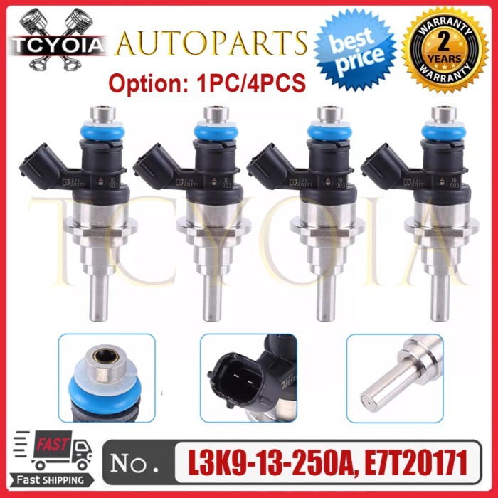 1PC/4PCS Fuel Injector L3K9-13-250A For Mazda Speed 3 6 CX-7 Turbo 2.3L 2006-2013 L3K913250 4G2143