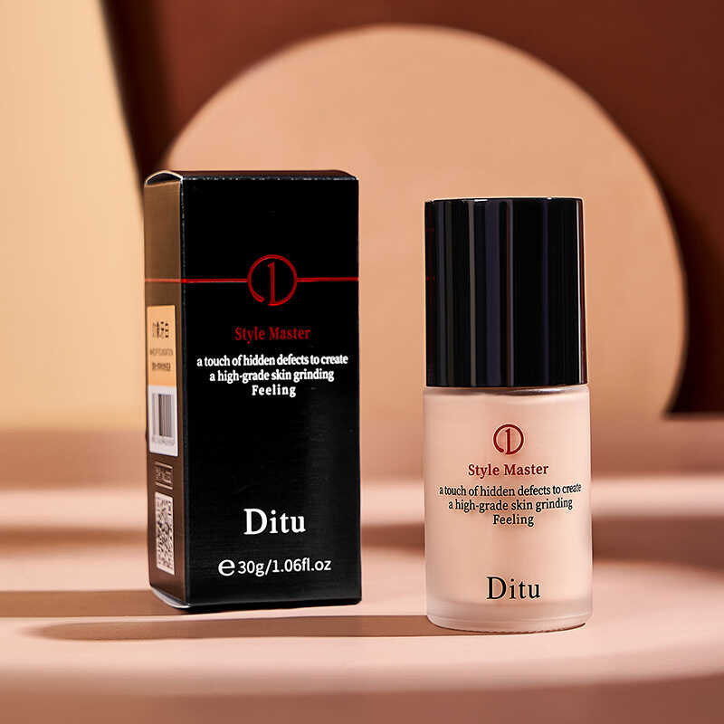 Ditu Ditu Liquid Foundation Type Grid Master Holding Makeup Foundation คอนซีลเลอร์ครีมบริการ Non-Flo
