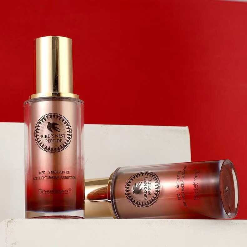 Rosetimes Birds Nest Peptide Repairing Face Holding แต่งหน้า Liquid Foundation ไม่ถอดแต่งหน้าคอนซีลเ