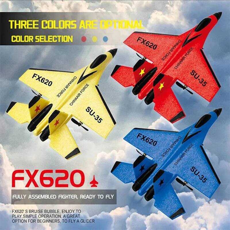 C RC Foam Aircraft Su-35 Plane 2.4G Radio Control Glider Remote Control Fighter Plane Glider Airpla