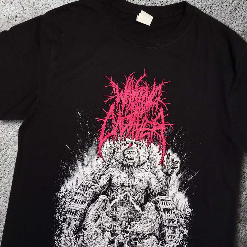 เสื้อยืด ROCK WKING THE COUGH - AUTHORITY THROUGH INVITATION