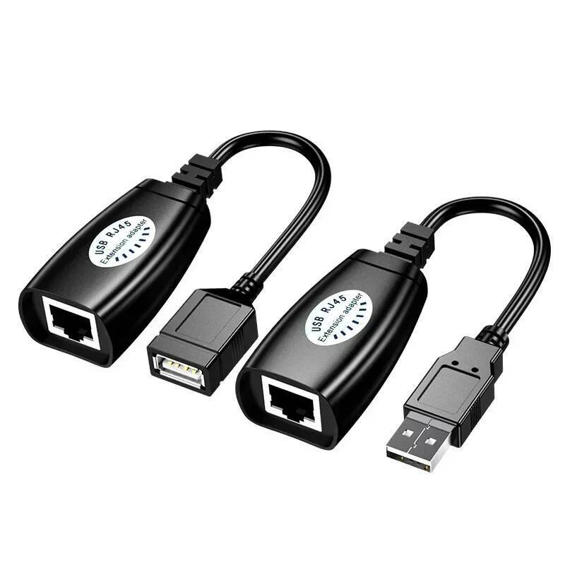 USB To RJ45 Extender อะแดปเตอร์ Over Cat6 Ethernet สาย 30 M 50 M 150ft สําหรับแล็ปท็อป PC USB เครื่อ