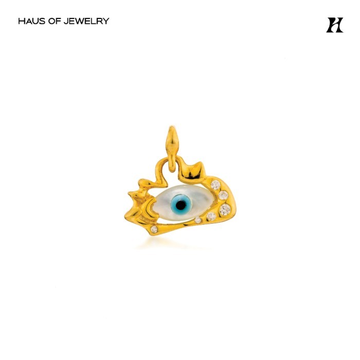 Haus of Jewelry - SS24 NAZAR CHARM ชาร์มเงินแท้ ประดับเพชรคิวบิกเซอร์โคเนีย (The stones are Cubic Z