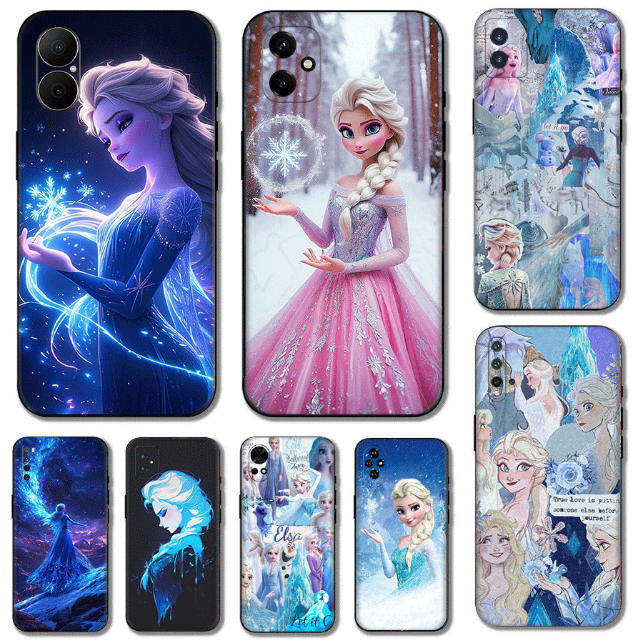 น่ารัก Elsa Princess อะนิเมะ ke.1 สําหรับ Huawei Nova 2i 2 Lite 3 3i 4E 5i 5T 7 SE 8i Y61 10 ความเข้