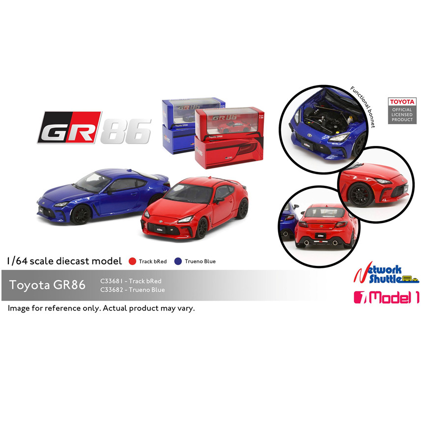 1/64 MODEL 1 X Focal HorizondaGR86 Trueno/Track bRed 金