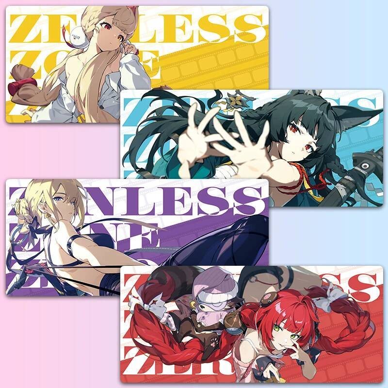 Yuzuha Alice Hoshimi Miyabi แผ่นรองเมาส์ ZZZ Zenless Zone Zero เสื่อโต๊ะเกม XXL อะนิเมะ Mousepad คีย
