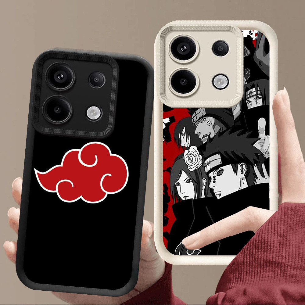 R104 Naruto AkatsukiปลอกสําหรับInfinix Tecno Note Zero 30 Pova 5 Pro 5Gสีดําและสีขาว