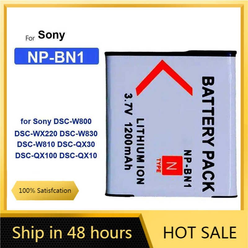 for Sony DSC-W800 DSC-WX220 DSC-W830 DSC-W810 DSC-QX30 DSC-QX100 DSC-QX10 NP-BN1 แบตเตอรี่ 1200mAh
