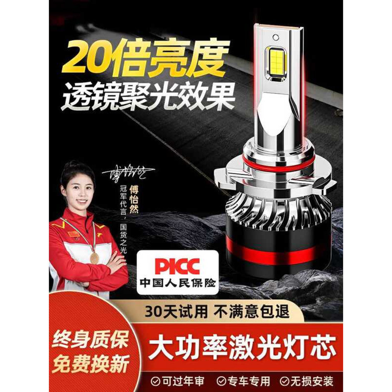 12-19 Changan cs35 ดัดแปลง LED ไฟหน้า High Beam Low Beam ไฟหน้า Strong หลอดไฟเลเซอร์เลนส์ wangi2