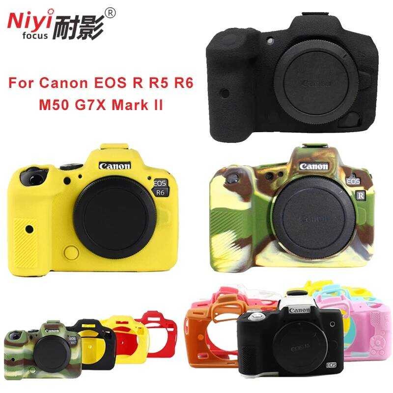 C For Canon EOS R R5 R6 M50 G7x Mark II Photography Accessories Rubber Cover Protective SLR Camera