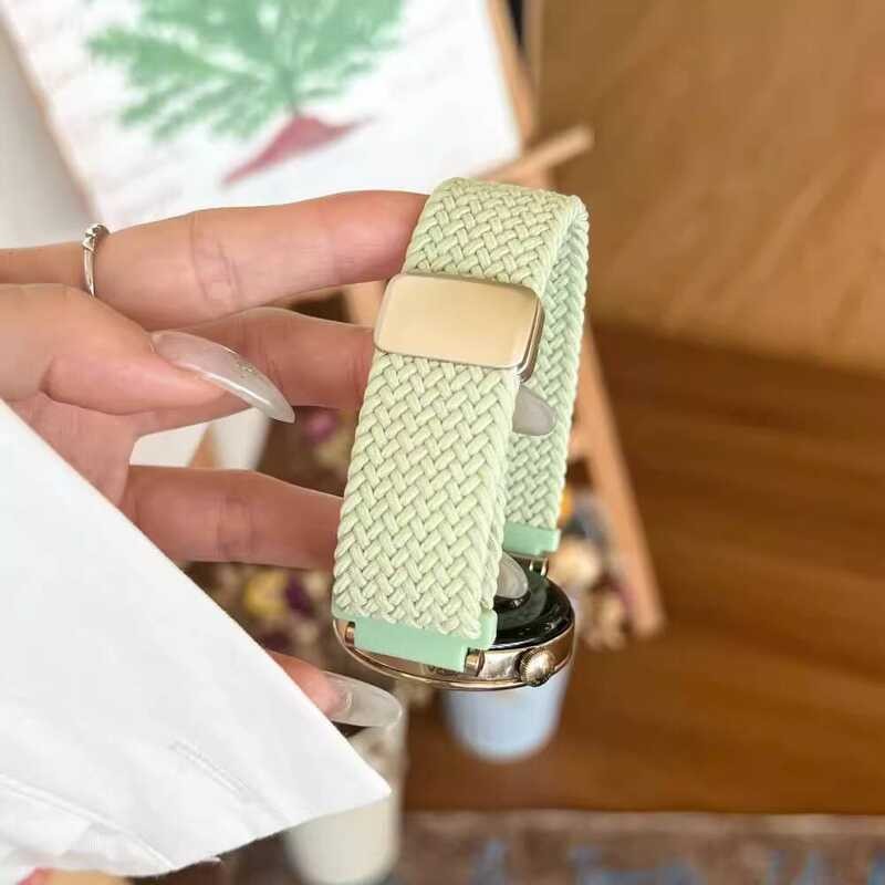 สายรัดแม่เหล็กไนลอน Macaron เหมาะสําหรับ Huawei GT6/5 ทอระบายอากาศ gt4/gt3/watch6/5 41 มม.