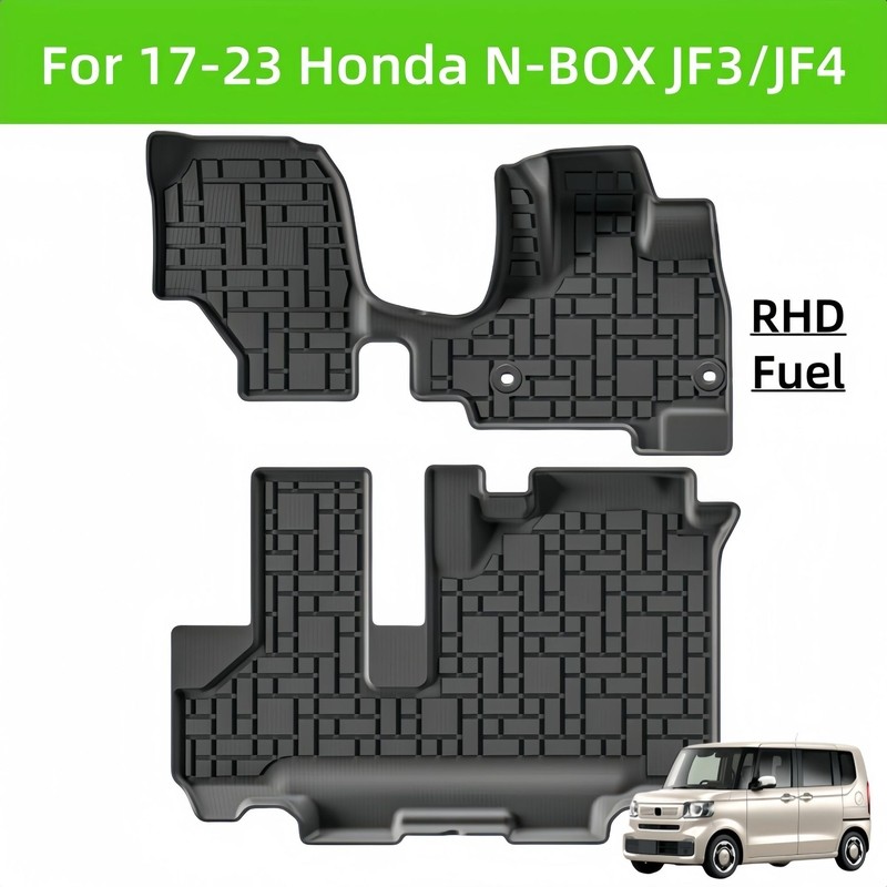 สําหรับ 17-23 N-BOX JF3/JF4 RHD TPE พรมปูพื้นรถยนต์/ด้านหลัง