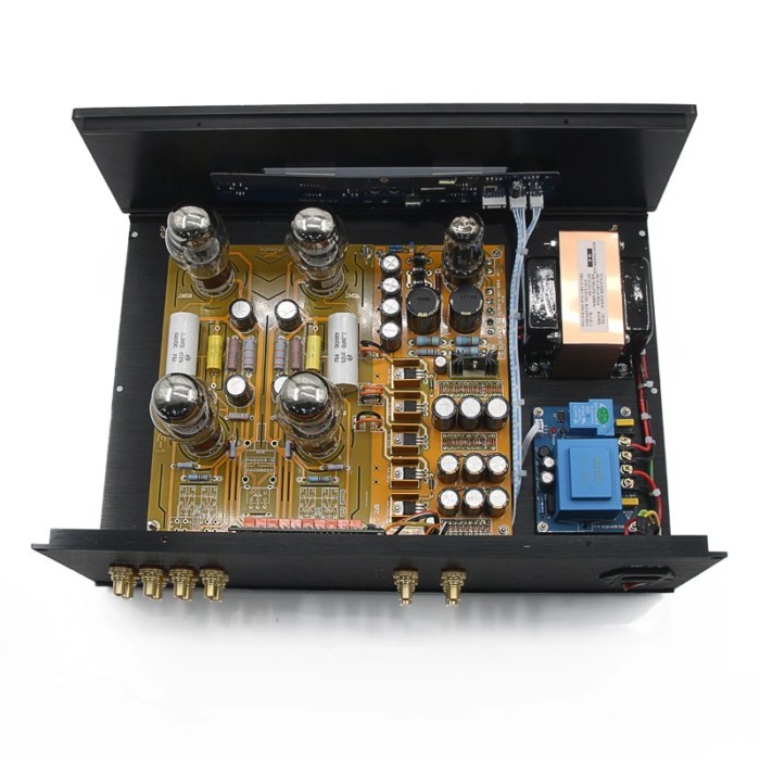 HiFi Cary AE1 Stereo 6SN7 +5Y3 Tube Preamplifier Remote Relay 1024 Steps Amp Home Audio Preamp