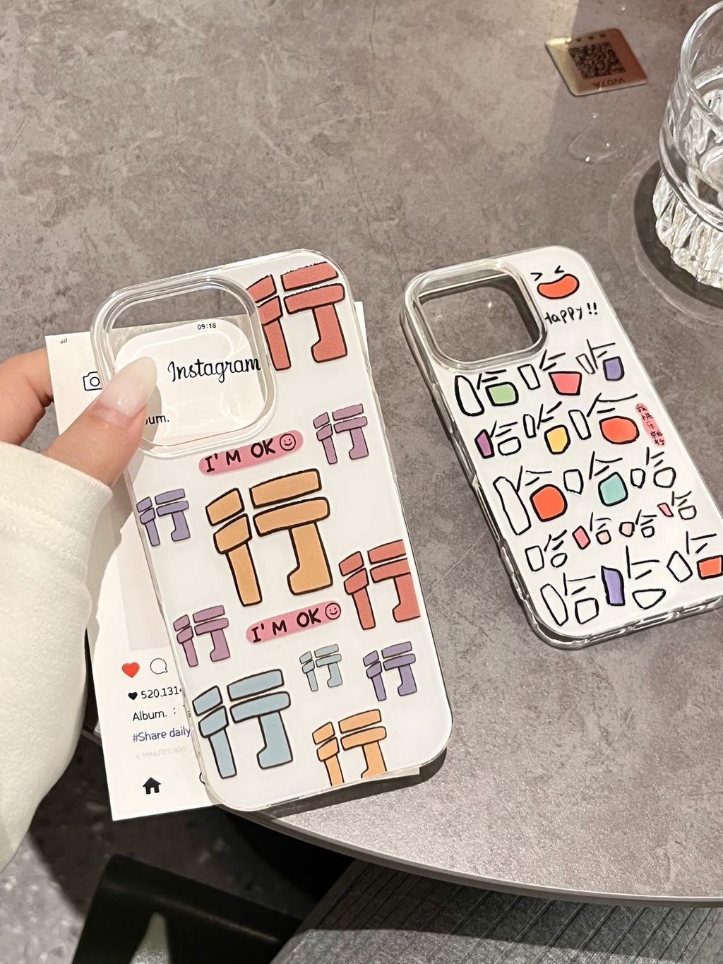 ข้อความแบบเต็มหน้าจอเหมาะสําหรับเคสโทรศัพท์ Apple 16/15Pro 14 Creative 13/128/7Plus