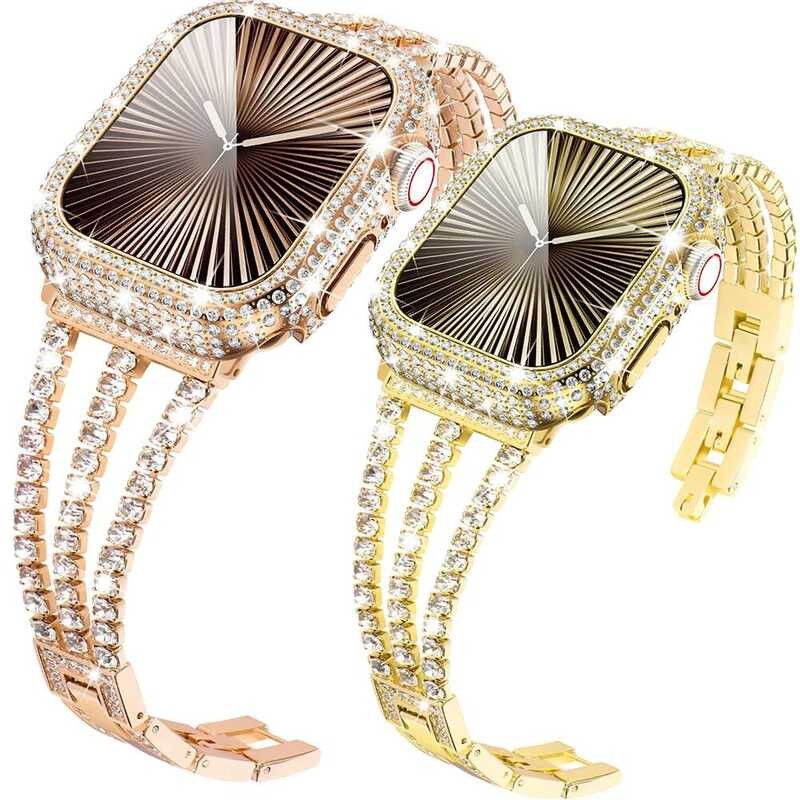 C Dia Strap For Apple Watch Band 46Mm Ultra2 4Mm 45Mm 41Mm 44Mm 40Mm 42Mm 38Mm Metal Bracelet Iwatc