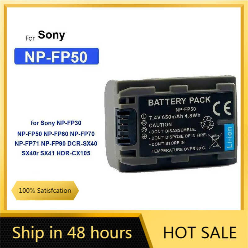 for Sony NP-FP30 NP-FP50 NP-FP60 NP-FP70 NP-FP71 NP-FP90 DCR-SX40 SX40r SX41 HDR-CX105 แบตเตอรี่
