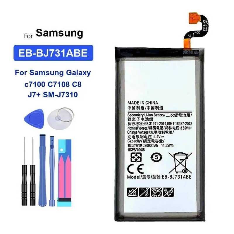 Battery EB-BJ731ABE 3000mAh For Samsung Galaxy c7100 C7108 C8 J7+ SM-J7310