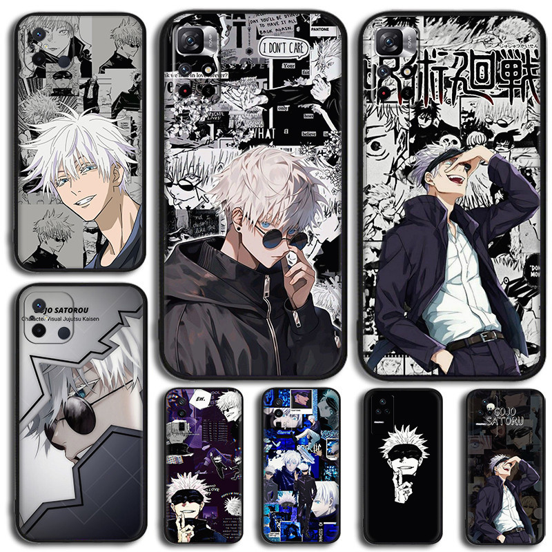 Cool Gojo Satoru การ์ตูนอะนิเมะ [U5] สําหรับ Redmi K60 K70 Pro A2 12C 10 13C TPU นุ่มสีดําป้องกันกรณ