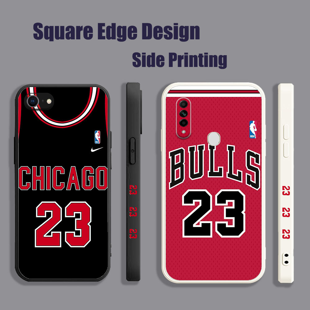 สําหรับ OPPO A12 A3S A5S A5 A7 A15 A15S A16 A16S A12E Chicago Bulls Jordan 23 Jersey LDH07 เคสโทรศัพ
