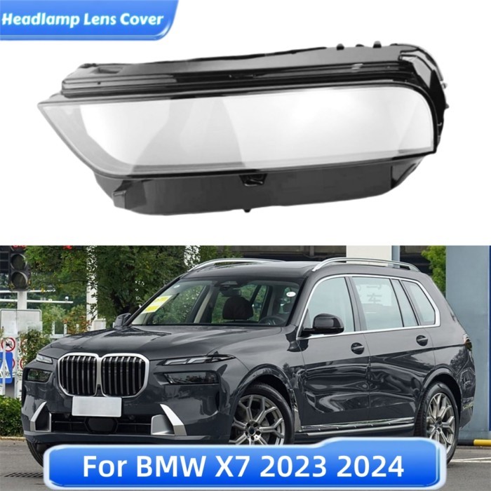 For BMW X7 G07 X7M 2023 2024 Car Front Headlight Lens Cover Lampshades Lamp Headlight Shell Lens
