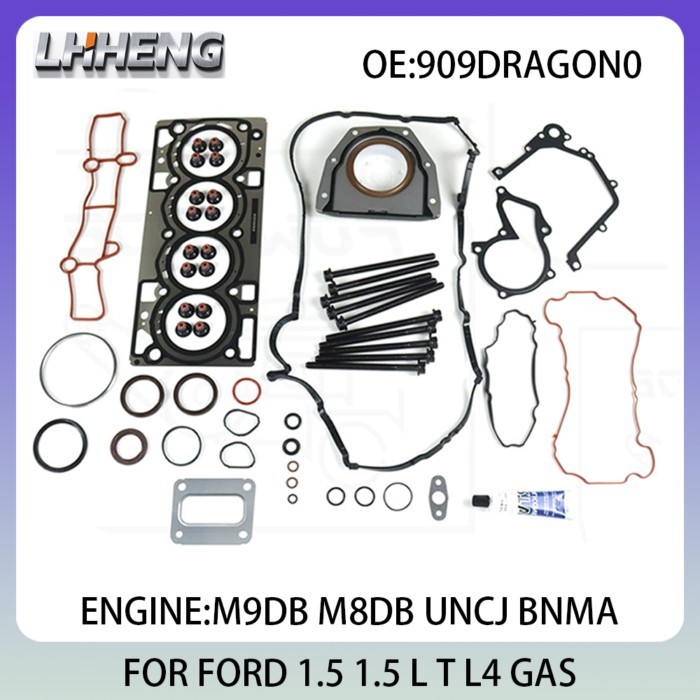 Engine Full Gasket Set For FORD C-MAX FOCUS S-MAX 1.5L 1.5 L T L4 GAS 14-20 UNCJ BNMA 909DRAGON0 90