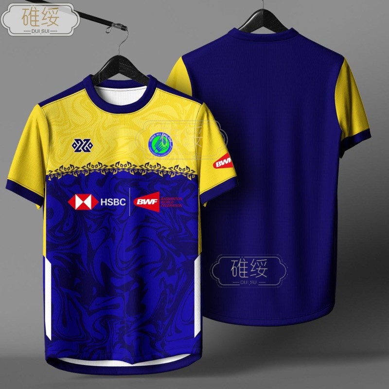 [ออกแบบใหม่ BADMINTON CLUB HSBC | BWF ][ชื่อที่กําหนดเองฟรี] JERSI BADMINTON JERSEY TRANING BADMINTO