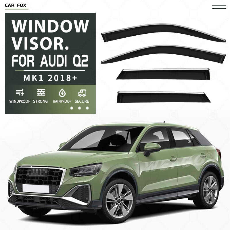 เหมาะสําหรับ Audi Q2L แกนมาตรฐานหน้าต่าง Rain Guard Rain Eyebrow Sunshade Audi Q2 หน้าต่าง visor