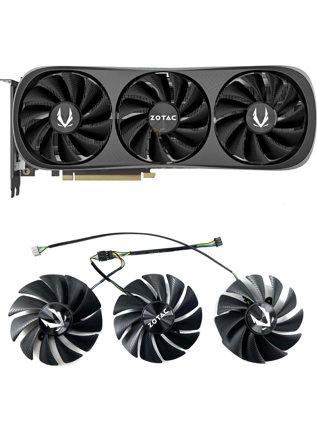 ZOTAC/ZOTAC RTX4070 4070S 4070ti 4070tiS 4080 TRINITY พัดลมการ์ดกราฟิก